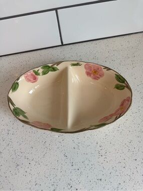 Franciscan Desert Rose Divided Serving Dish – Vintage Floral Classic – EUC
